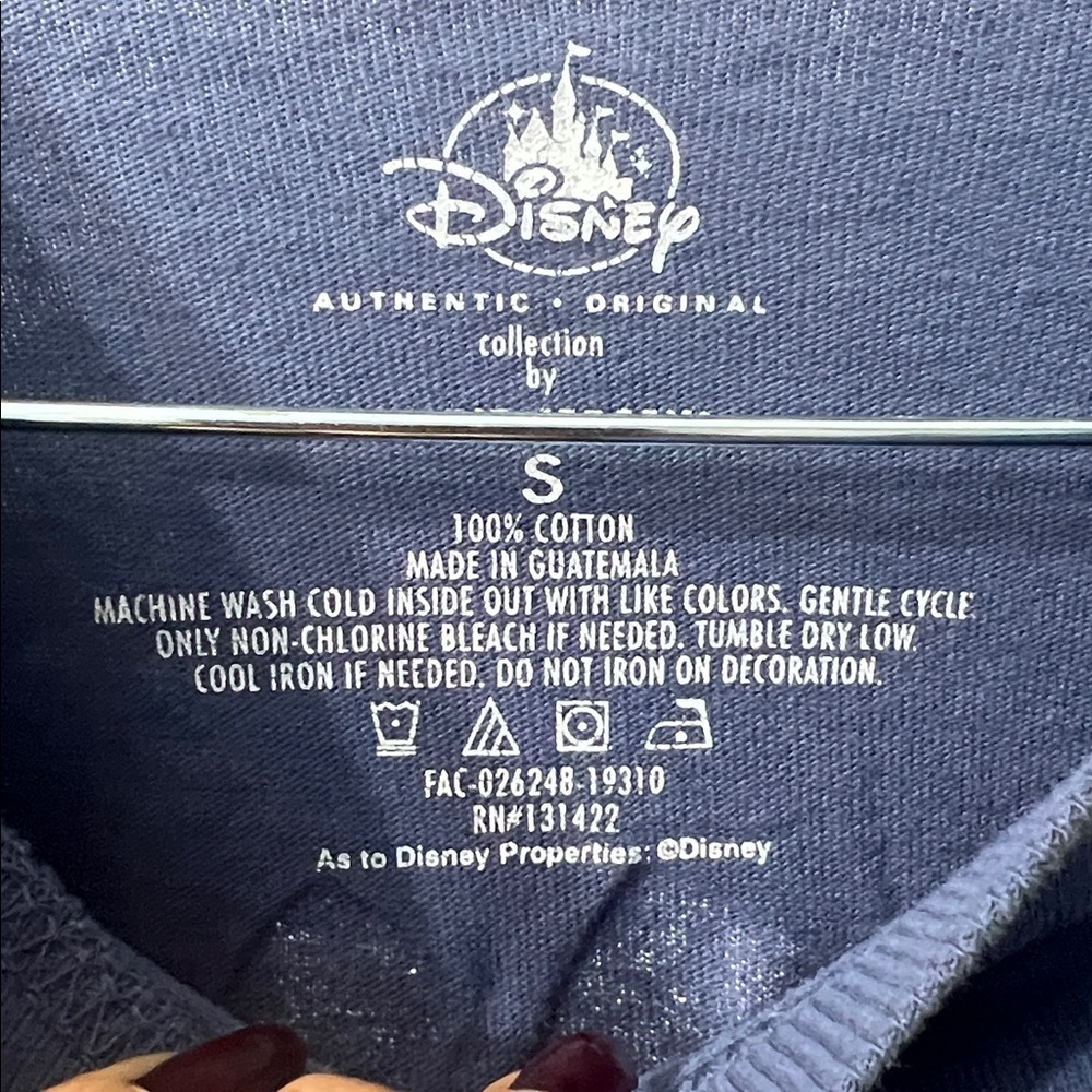 Disneyland Resort Spirit Jersey – Blue Oversized Long Sleeve Size Small - Picture 2 of 3